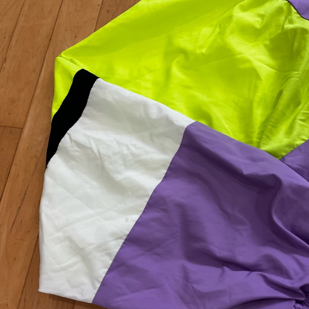 Fashion Nova Purple Cropped Windbreaker Jacket - Picture 3 of 6